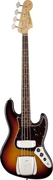 Fender '64 American Vintage 64 Jazz Electric Bass, Rosewood Fingerboard with Case, 3-Color Sunburst