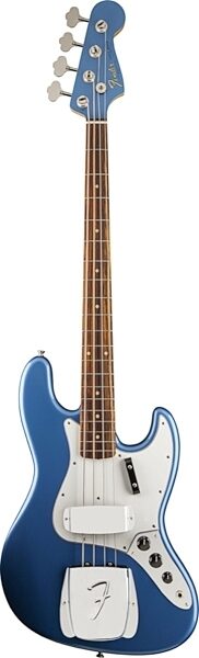 Fender '64 American Vintage 64 Jazz Electric Bass, Rosewood Fingerboard with Case, Lake Placid Blue