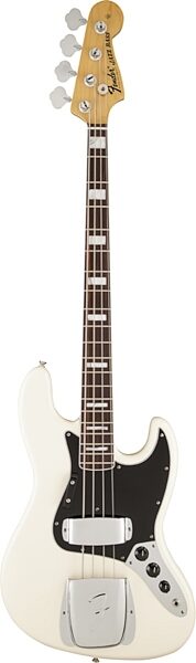 Fender '74 American Vintage Jazz Electric Bass, Rosewood Fingerboard with Case, Olympic White