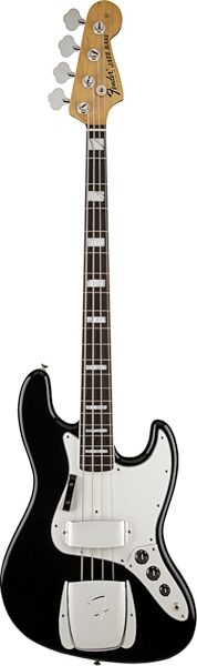 Fender '74 American Vintage Jazz Electric Bass, Rosewood Fingerboard with Case, Black