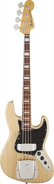Fender '74 American Vintage Jazz Electric Bass, Rosewood Fingerboard with Case, Natural