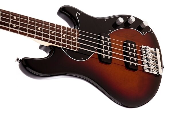 Fender American Standard Dimension V HH Electric Bass, 5-String (with Case), Sunburst Body Side