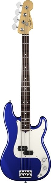 Fender American Standard Precision Electric Bass, Rosewood Fingerboard with Case, Mystic Blue