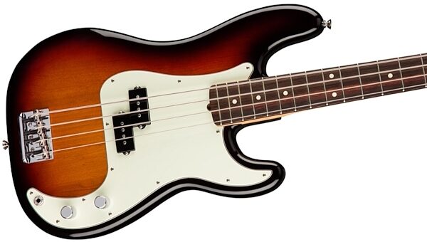 Fender American Pro Precision Electric Bass, Rosewood Fingerboard (with Case), 3-Color Sunburst View 1