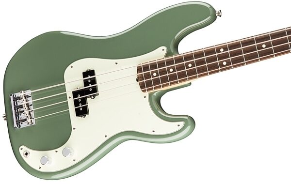 Fender American Pro Precision Electric Bass, Rosewood Fingerboard (with Case), Antique Olive View 1
