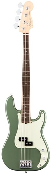 Fender American Pro Precision Electric Bass, Rosewood Fingerboard (with Case), Antique Olive