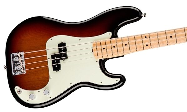 Fender American Pro Precision Electric Bass, Maple Fingerboard (with Case), 3-Color Sunburst View 1