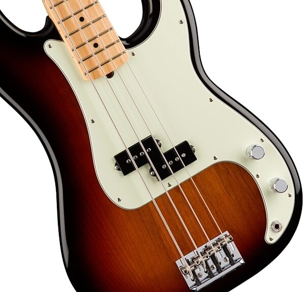 Fender American Pro Precision Electric Bass, Maple Fingerboard (with Case), 3-Color Sunburst View 3