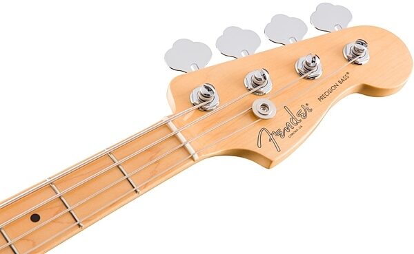 Fender American Pro Precision Electric Bass, Maple Fingerboard (with Case), Olympic White View 2
