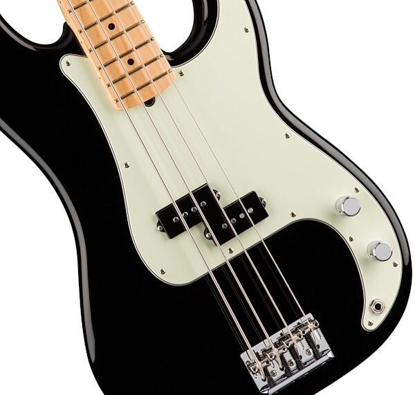 Fender American Pro Precision Electric Bass, Maple Fingerboard (with Case), Black View 4