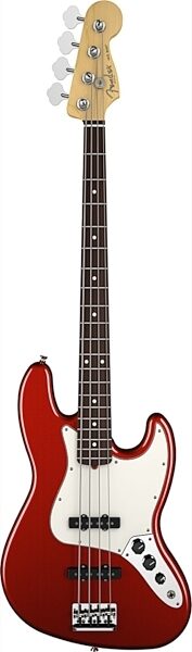 Fender American Standard Jazz Electric Bass, Rosewood Fingerboard with Case, Mystic Red