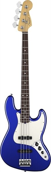 Fender American Standard Jazz Electric Bass, Rosewood Fingerboard with Case, Mystic Blue