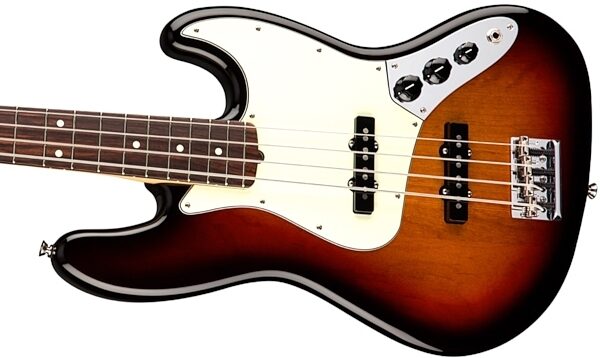 Fender American Pro Jazz Electric Bass, Rosewood Fingerboard (with Case), 3-Color Sunburst View 2