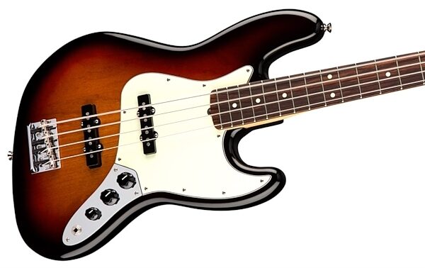Fender American Pro Jazz Electric Bass, Rosewood Fingerboard (with Case), 3-Color Sunburst View 1