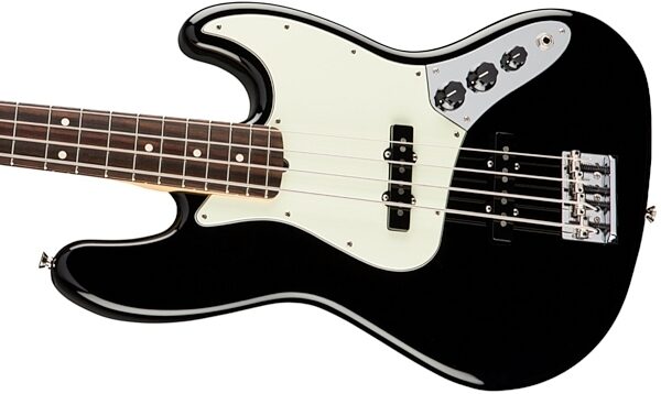 Fender American Pro Jazz Electric Bass, Rosewood Fingerboard (with Case), Black View 2