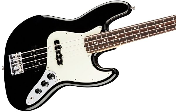 Fender American Pro Jazz Electric Bass, Rosewood Fingerboard (with Case), Black View 1