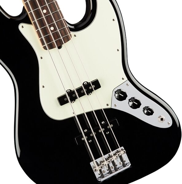 Fender American Pro Jazz Electric Bass, Rosewood Fingerboard (with Case), Black View 6