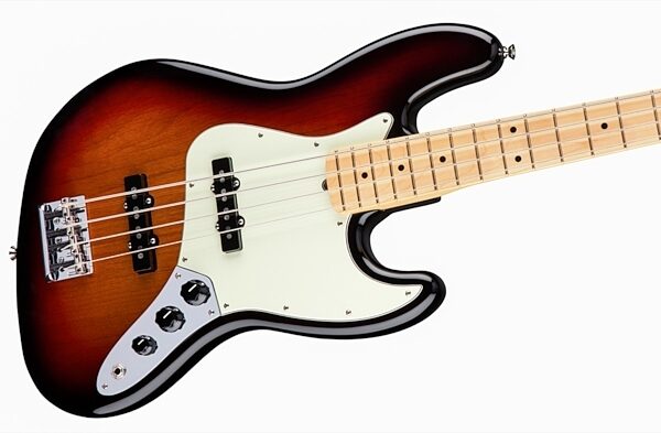 Fender American Pro Jazz Electric Bass, Maple Fingerboard (with Case), 3-Color Sunburst View 2