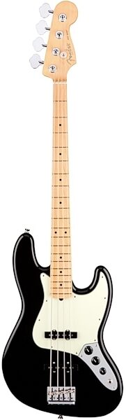 Fender American Pro Jazz Electric Bass, Maple Fingerboard (with Case), Black