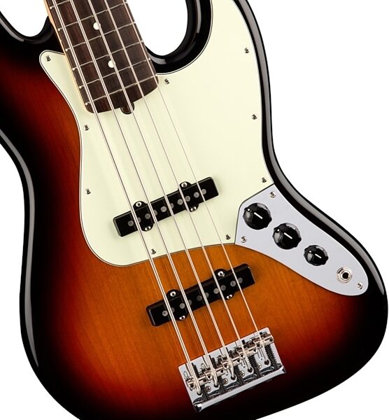Fender American Pro Jazz V Electric Bass, 5-String (Rosewood Fingerboard, with Case), 3-Color Sunburst View 1