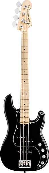 Fender American Deluxe Precision Electric Bass (Maple with Case), Black