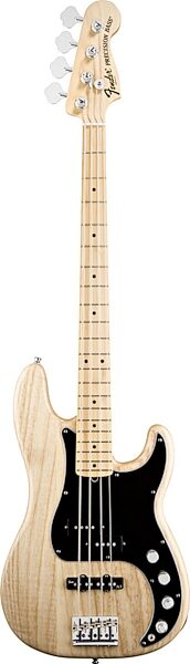 Fender American Deluxe Precision Electric Bass (Maple with Case), Natural Ash