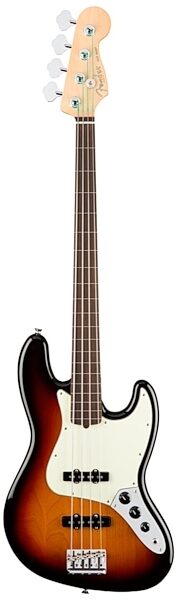 Fender American Pro Jazz Fretless Electric Bass (with Case), 3-Color Sunburst