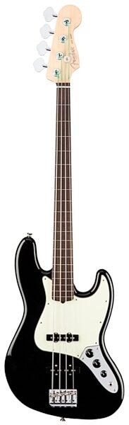 Fender American Pro Jazz Fretless Electric Bass (with Case), Black
