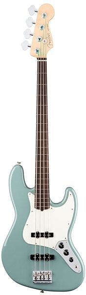 Fender American Pro Jazz Fretless Electric Bass (with Case), Sonic Gray