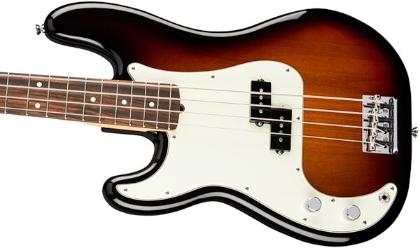 Fender American Pro P Electric Bass, Left-Handed (Rosewood Fingerboard, with Case), View 1