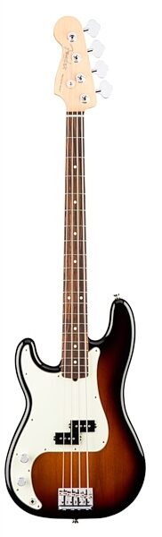Fender American Pro P Electric Bass, Left-Handed (Rosewood Fingerboard, with Case), Main