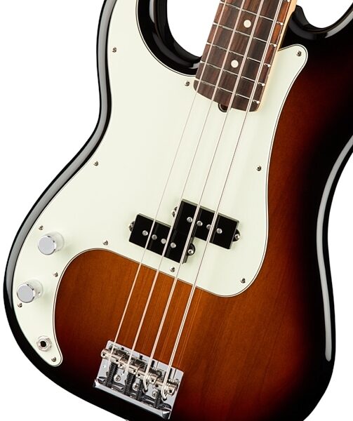 Fender American Pro P Electric Bass, Left-Handed (Rosewood Fingerboard, with Case), View 5