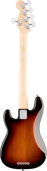 Fender American Pro Precision V Electric Bass, 5-String (Rosewood Fingerboard, with Case), 3-Color Sunburst Back
