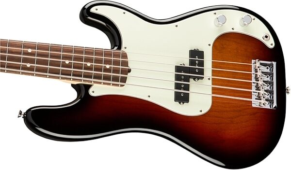 Fender American Pro Precision V Electric Bass, 5-String (Rosewood Fingerboard, with Case), 3-Color Sunburst Left