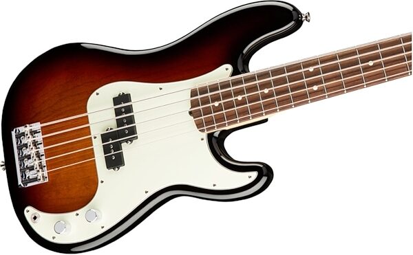 Fender American Pro Precision V Electric Bass, 5-String (Rosewood Fingerboard, with Case), 3-Color Sunburst Right