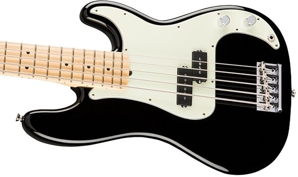 Fender American Pro Precision V Electric Bass, 5-String (Maple Fingerboard, with Case), Black View 2