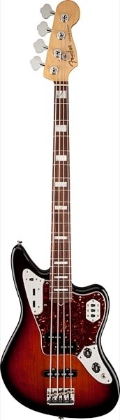 Fender American Standard Jaguar Electric Bass (with Case), 3-Tone Sunburst