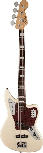 Fender American Standard Jaguar Electric Bass (with Case), Olympic White