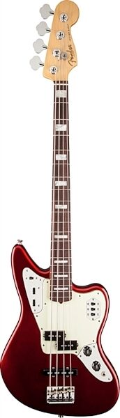 Fender American Standard Jaguar Electric Bass (with Case), Mystic Red