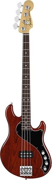Fender American Deluxe Dimension IV Electric Bass, Rosewood Fingerboard (with Case), Cayenne Burst