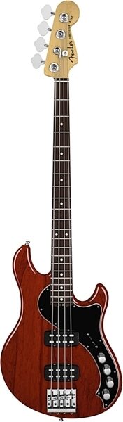 Fender American Deluxe Dimension IV HH Electric Bass, Rosewood Fingerboard (with Case), Cayenne Burst