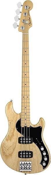 Fender American Deluxe Dimension IV HH Electric Bass, Maple Fingerboard (with Case), Natural