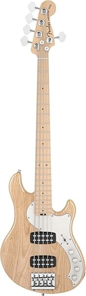 Fender American Deluxe Dimension V HH Electric Bass, Maple Fingerboard (with Case), Natural