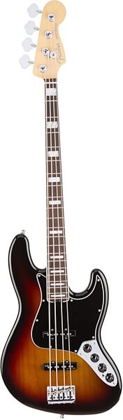 Fender American Elite Jazz Bass (Rosewood, with Case), 3-Color Sunburst
