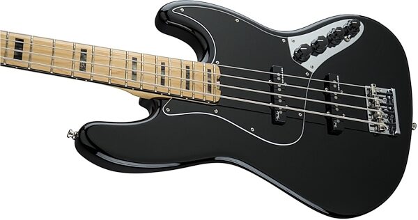 Fender American Elite Jazz Bass (Maple, with Case), Black Body Left