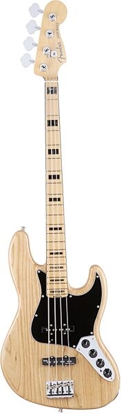 Fender American Elite Jazz Bass (Maple, with Case), Natural