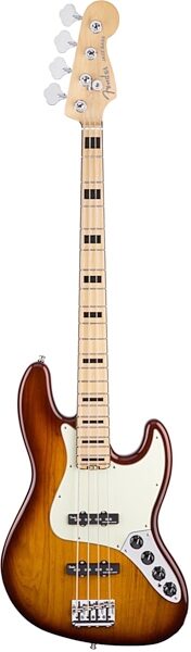 Fender American Elite Jazz Bass (Maple, with Case), Ash Tobacco Burst