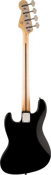 Fender USA Geddy Lee Jazz Electric Bass, Maple Fingerboard (with Case), Black, USED, Blemished, Action Position Back