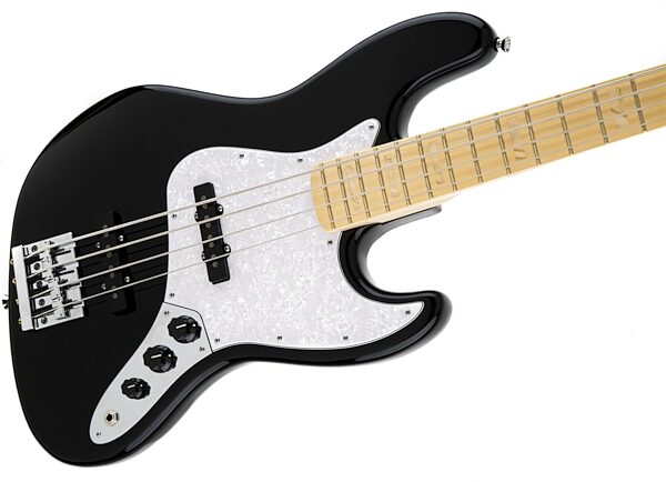 Fender USA Geddy Lee Jazz Electric Bass, Maple Fingerboard (with Case), Black, USED, Blemished, Action Position Back