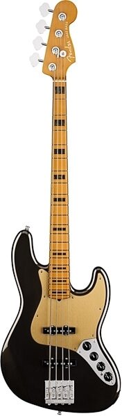 Fender American Ultra Jazz Electric Bass, Maple Fingerboard (with Case), Texas Tea, USED, Blemished, Main